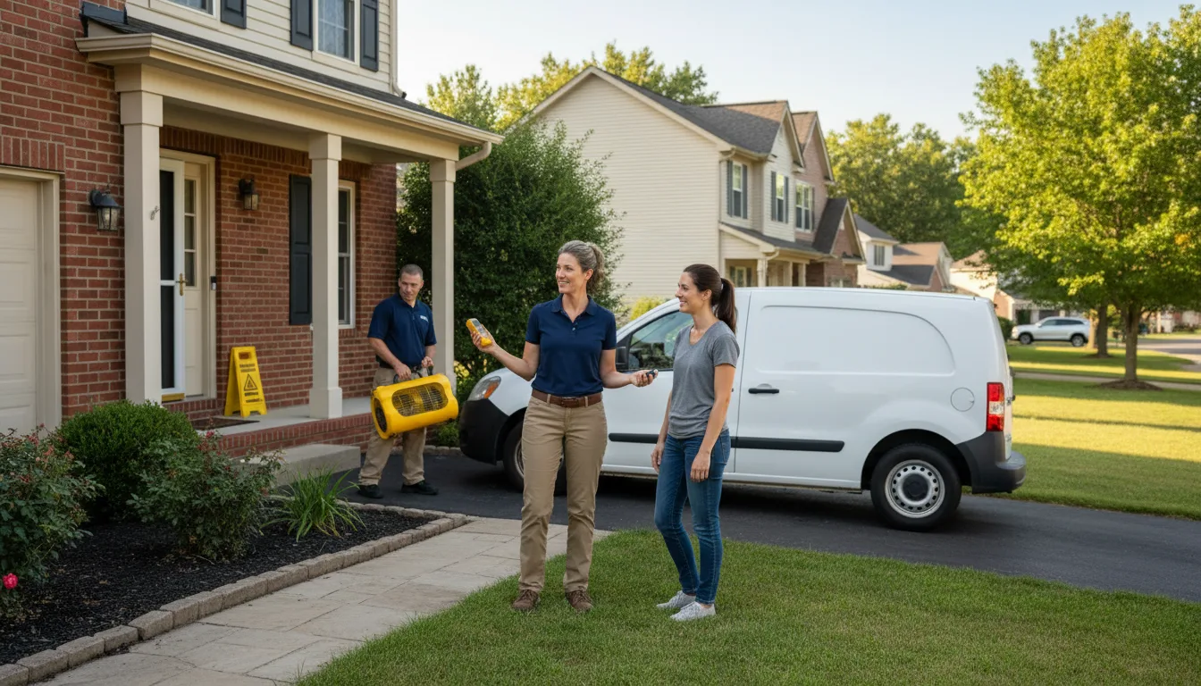 Residential water damage restoration in Waynesboro, MS